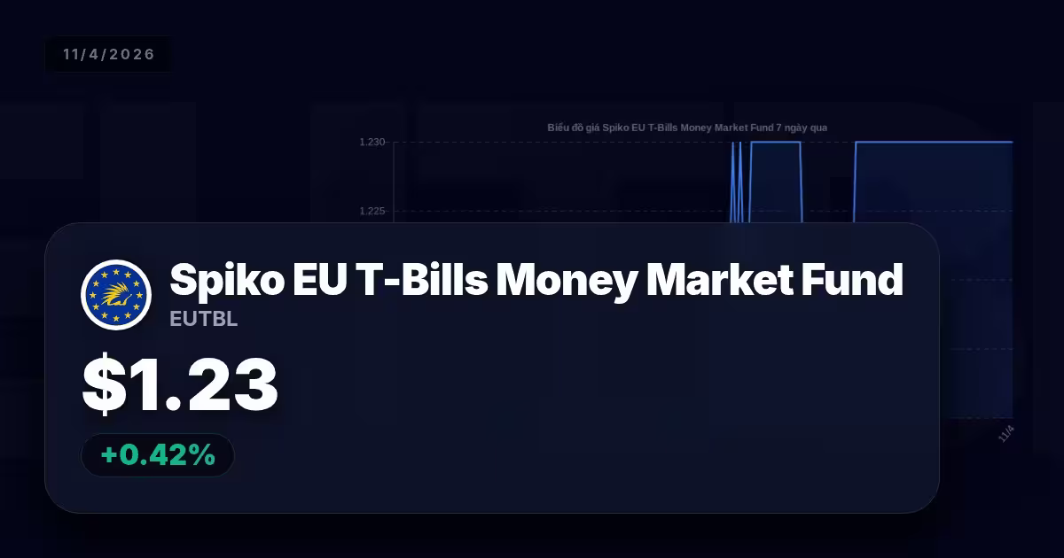 Giá trị của “Spiko EU T-Bills Money Market Fund hôm nay” và các chiến lược giao dịch chắc chắn thành công