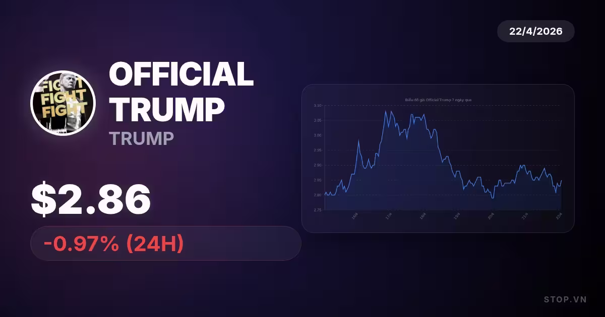 Official Trump hôm nay có gì đặc biệt trong mắt nhà đầu tư?